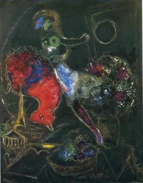 Marc Chagall Painting - Night contemporary Marc Chagall